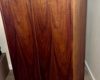 Vintage MCM Rosewood Chart/Map/Poster Art/Scroll Storage Cabinet $125.00