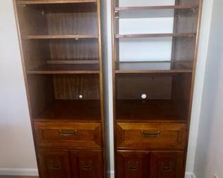 Retro Oak Stereo Cabinets $45.00 Pair
