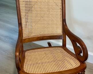 Antique Cane Back Rocker $45.00