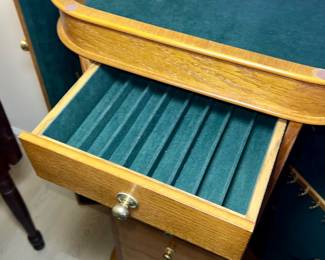 Oak Jewelry Chest Armoire $65.00