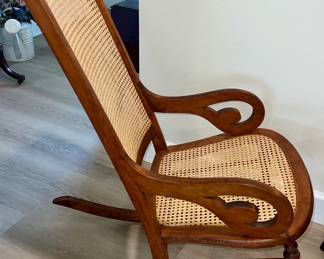 Antique Cane Back Rocker $45.00