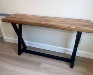 Wesling Light Brown Sofa Console Table $125.00