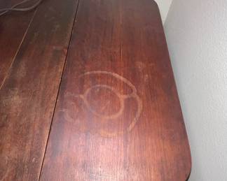 Antique Mahogany Drop Leaf Side Table $45.00