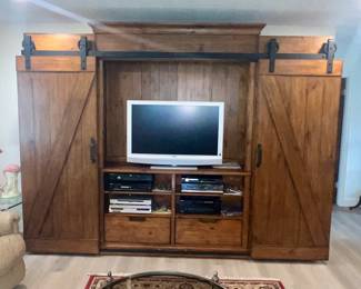 Magnussen Home Furniture Harper Farm Entertainment Wall Unit $850.00