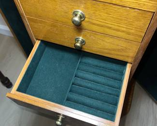 Oak Jewelry Chest Armoire $65.00