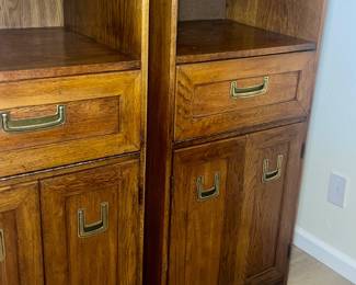 Retro Oak Stereo Cabinets $45.00 Pair