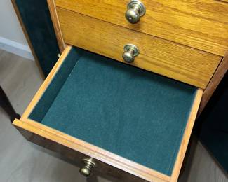 Oak Jewelry Chest Armoire $65.00
