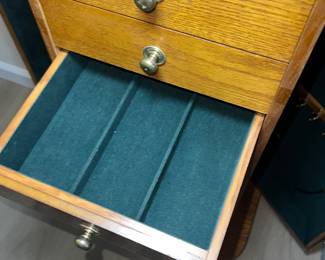 Oak Jewelry Chest Armoire $65.00