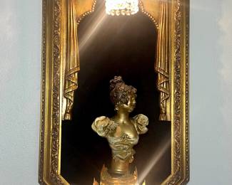 Vintage Hollywood Regency Theatrical Shadow Box Wall Sconces $450.00 Pair