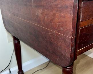 Antique Mahogany Drop Leaf Side Table $45.00