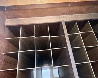 Vintage MCM Rosewood Chart/Map/Poster Art/Scroll Storage Cabinet $125.00