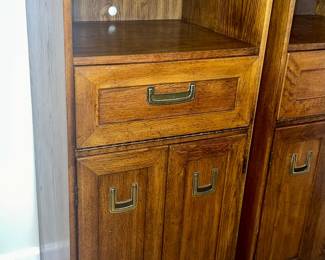 Retro Oak Stereo Cabinets $45.00 Pair