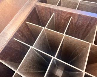 Vintage MCM Rosewood Chart/Map/Poster Art/Scroll Storage Cabinet $125.00