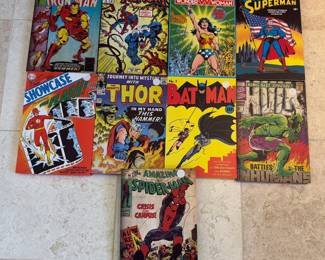 hundreds of comic books