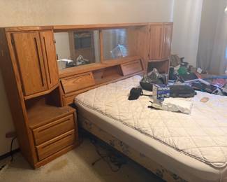 Queen Vintage Cabinet Headboard
