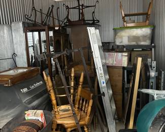 Huge 10’x20’ Storage Unit full of solid furniture, electronics, work out equipment, and so much more