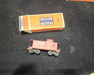 1957-1959 Lionel No. 6357 Illuminated Caboose (Postwar O Gauge). New Old Stock in original Lionel box and estate fresh. Collector-grade example with excellent original finish and detailing. A desirable addition to any Lionel postwar train collection. $125 plus actual shipping costs or local pickup available.