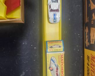 Vintage Matchbox Superfast SF-4 Double Loop Race Set by Lesney Products, England (circa 1970s). Includes original box, track pieces, accessories and Matchbox Superfast cars. Estate fresh and in very good vintage condition. A great collectible for Matchbox enthusiasts. $175 plus actual shipping costs or local pickup.