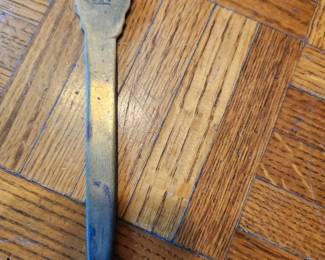 Vintage metal letter openers sold as a group. Includes ornate designs, figural handles, Norway marked piece, lion motif, and decorative blades. Mixed metals, all with detailed craftsmanship. Condition as shown. Buyer pays shipping or local pick up. Price $25 for the group.