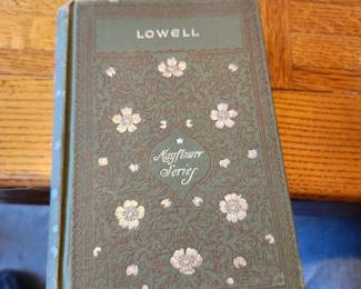 Antique decorative gift edition of Early Poems by James Russell Lowell, published by Wilmore-Andrews Publishing Co., New York. Features an attractive floral embossed cover and an original handwritten Christmas inscription dated 1896. A wonderful example of late 19th-century American literary publishing and an excellent addition to any antique book collection or decorative library.  Price: $35 plus shipping or local pickup.