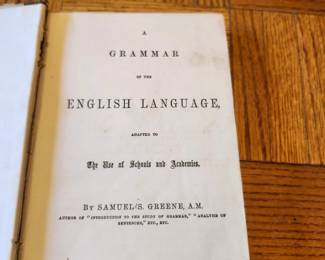 Antique Civil War-era English grammar textbook published in Philadelphia by H. Cowperthwait & Co. in 1865. Adapted for the use of schools and academies, this historic volume provides a fascinating look at how English language and grammar were taught in 19th-century America. An excellent addition to any collection of antique books, educational history, or Americana.  Price: $45 plus shipping or local pickup.