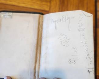 Antique Pocket Books & Leather Diary (2-Piece Lot) – c. 1899–1906 Two antique pocket-sized books including a genuine leather Ward's Little Diary with handwritten notes and a Daily Food devotional dated 1899. Original bindings with age-appropriate wear and period inscriptions. A nice collection for antique book, ephemera, and Victorian paper collectors.  Price: $35.00 for the lot  Buyer pays shipping or local pickup available.
