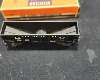 EstateSales.net Description  1954-1956 Lionel No. 6462 Lehigh Valley Gondola – Postwar O Gauge. New Old Stock and estate fresh in its original Lionel factory box. Collector-grade example featuring crisp Lehigh Valley markings and exceptional original finish. A desirable addition to any postwar Lionel collection. $125 plus actual shipping costs or local pickup available.