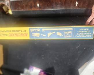 Vintage Matchbox Superfast SF-4 Double Loop Race Set by Lesney Products, England (circa 1970s). Includes original box, track pieces, accessories and Matchbox Superfast cars. Estate fresh and in very good vintage condition. A great collectible for Matchbox enthusiasts. $175 plus actual shipping costs or local pickup.