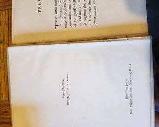 Antique Victorian devotional book published in 1884. Features an ornate gilt floral embossed hardcover with gold lettering and decorative binding. Clean interior pages with normal age-related wear. A beautiful collectible for antique book lovers, Victorian décor, or religious collections. Over 140 years old and in good antique condition. $25 Plus shipping or local pickup