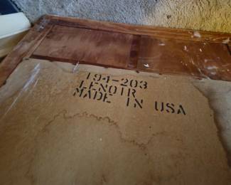Large rustic wood‑framed mirror with decorative lower panels. Solid construction, clear glass, good condition. Great accent piece for entryway or bedroom. Buyer pays shipping or local pick up. Price $45.