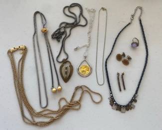Mixed Metals Jewelry including Necklaces Cuff Links Earrings and Ring