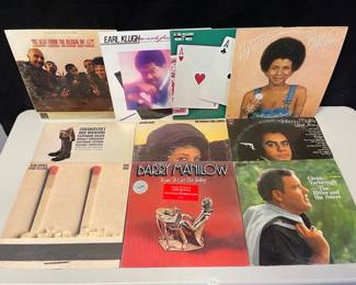 Vinyls By Barry Manilow Johnny Mathis Earl Klugh More