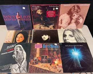 Vinyls By Iconic SingersBarbara Streisand Kris Kristofferson Bette Midler