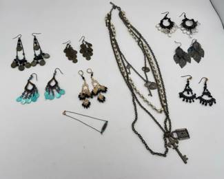 Fun Collection Of Bohemian Style Earrings Bracelet And Necklace