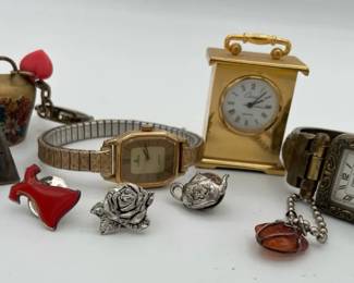 Vintage Chicos And Lorus Watches Bells And Pins