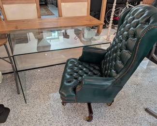 Glass Desk  Executive Chair