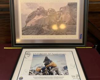 Mount Rushmore  Mount Everest 50th Anniversary Signed By Ed Hillary