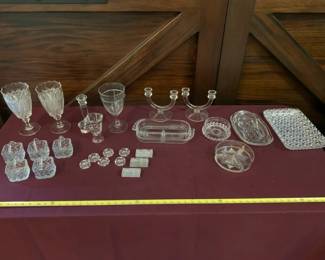 Assorted Glass And Crystal