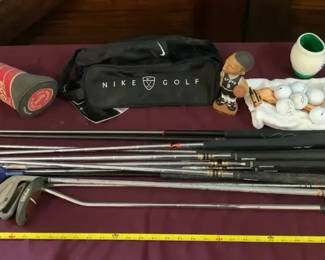 Assorted Irons Balls Tees  Spurs Items