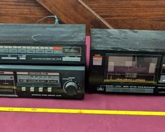 FISHER Stereo Amplifier Tuner  Cassette Deck
