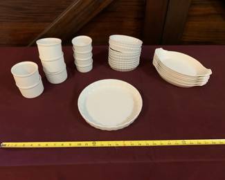 27pc Apilco Porcelain Souffl Set