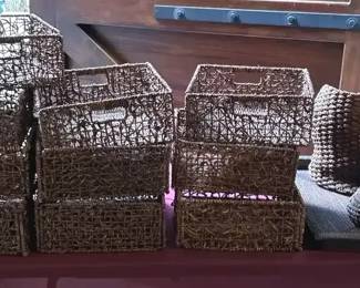 Basket Collection In Dark Wicker