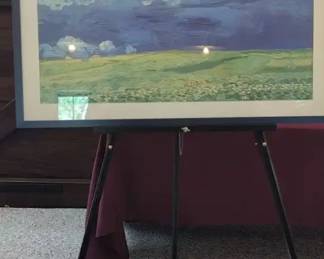 Van Gogh Print  Easel