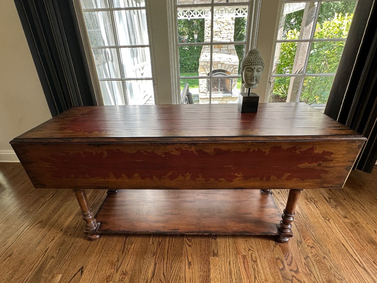 Hooker double drop leaf table with drawers!