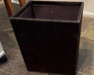 Mohair wastebasket