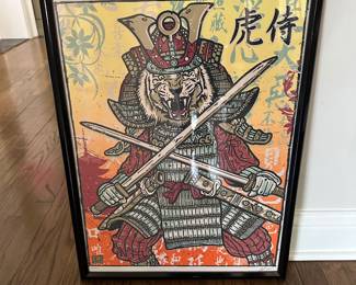 Gigart Samurai Tiger framed print
