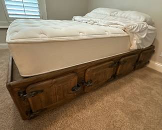 Restoration Hardware Durant Locker storage bed frame