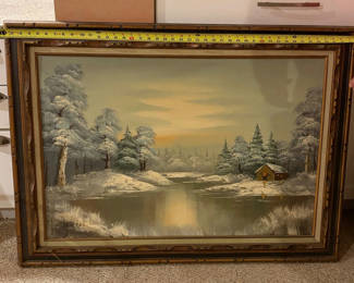 Lot 4: Vintage Oil on Canvas signed