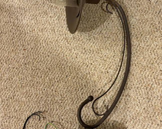 Lot 45: Vintage Wall Sconce with Glass Shade