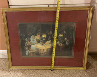 Lot 15: Nice Framed Glass Print